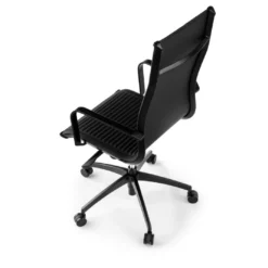 Silla oficina de diseño Croma, respaldo alto, estructura negra