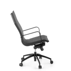Silla oficina de diseño Croma, respaldo alto, estructura negra