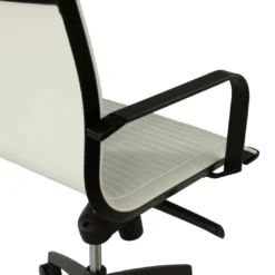 Silla oficina de diseño Croma, respaldo bajo, estructura negra