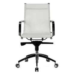 Silla oficina de diseño Croma, respaldo bajo, red transpirable