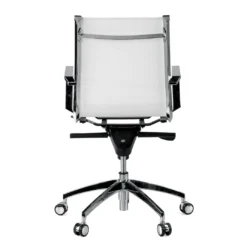 Silla oficina de diseño Croma, respaldo bajo, red transpirable