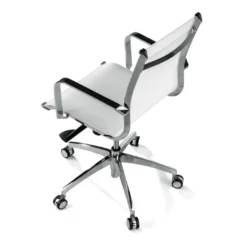 Silla oficina de diseño Croma, respaldo bajo, red transpirable