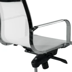 Silla oficina de diseño Croma, respaldo bajo, red transpirable