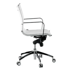 Silla oficina de diseño Croma, respaldo bajo, red transpirable