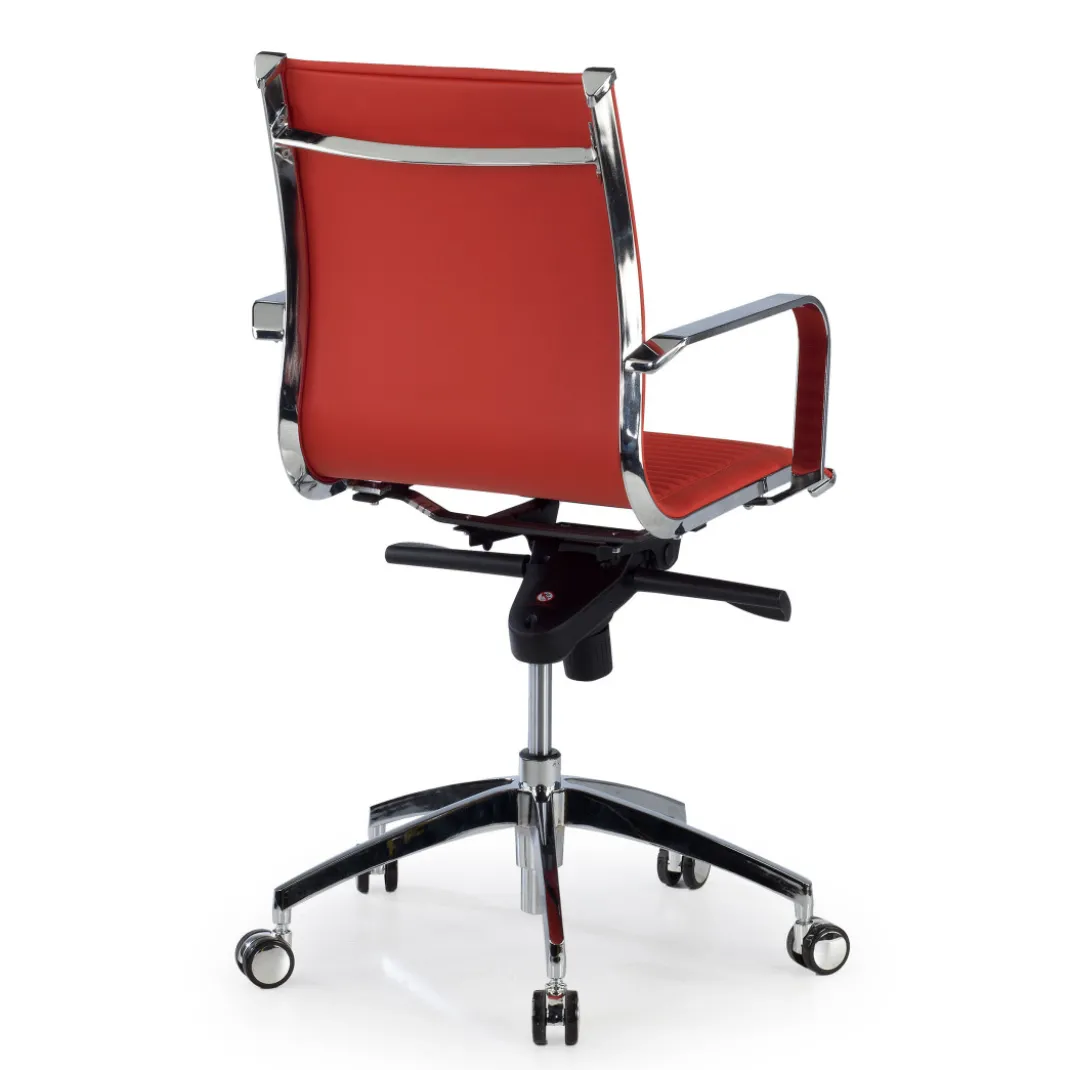 Silla oficina de diseño Croma, respaldo bajo