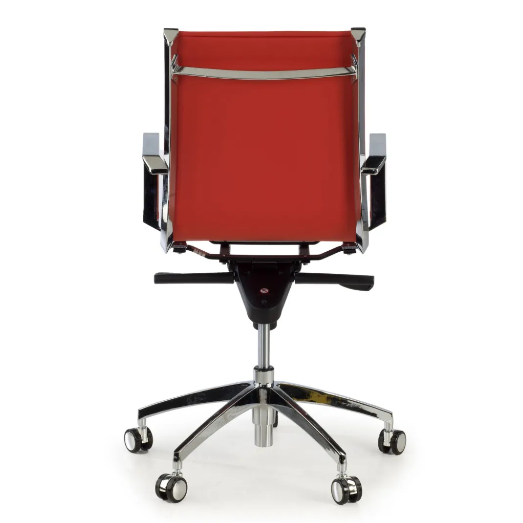Silla oficina de diseño Croma, respaldo bajo