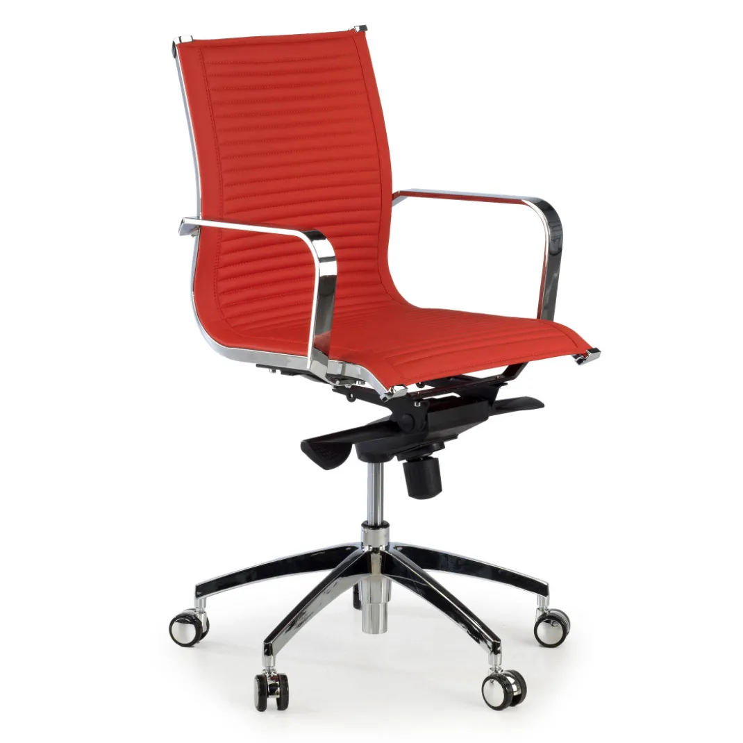 Silla oficina de diseño Croma, respaldo bajo