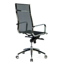 Silla oficina de diseño Croma, respaldo alto, red transpirable
