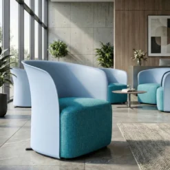 Silla para sala de espera Aura, espuma inyectada