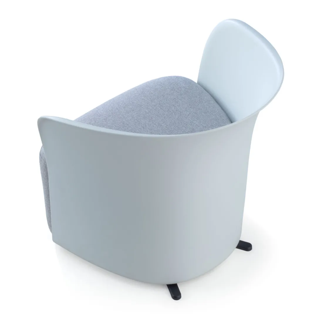 Silla para sala de espera Aura, espuma inyectada