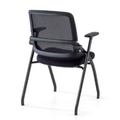 Silla plegable de formación Flexia, respaldo de red, apilable