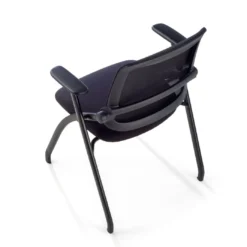 Silla plegable de formación Flexia, respaldo de red, apilable