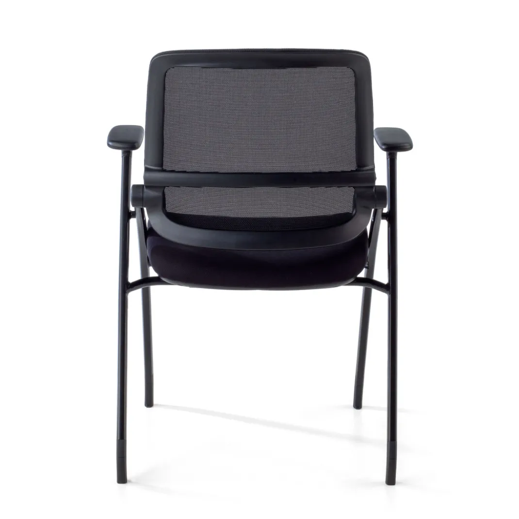 Silla plegable de formación Flexia, respaldo de red, apilable