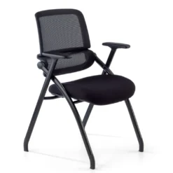 Silla plegable de formación Flexia, respaldo de red, apilable