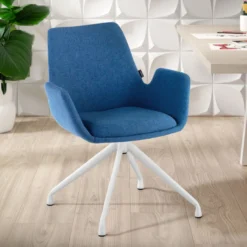 Silla Reuniones Elodie, gran acolchado, estructura giratoria
