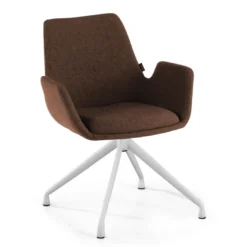 Silla Reuniones Elodie, gran acolchado, estructura giratoria