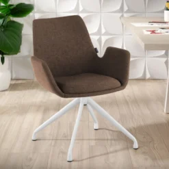 Silla Reuniones Elodie, gran acolchado, estructura giratoria