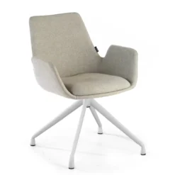 Silla Reuniones Elodie, gran acolchado, estructura giratoria