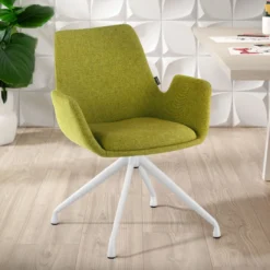 Silla Reuniones Elodie, gran acolchado, estructura giratoria