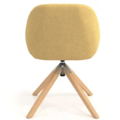 Silla reuniones moon base de madera maciza mecanismo giratorio