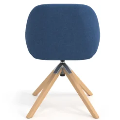 Silla reuniones moon base de madera maciza mecanismo giratorio