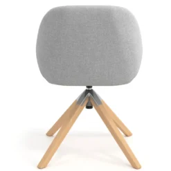 Silla reuniones moon base de madera maciza mecanismo giratorio