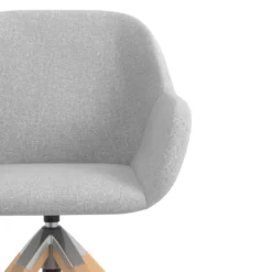 Silla reuniones moon base de madera maciza mecanismo giratorio