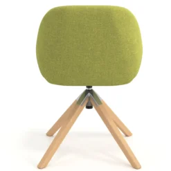 Silla reuniones moon base de madera maciza mecanismo giratorio