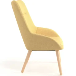Sillón de Espera Capri, respaldo Alto, base 4 patas madera