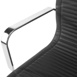 Sillón confidente de oficina Croma, estructura patín