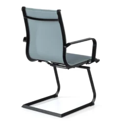 Sillón confidente de oficina Croma, estructura negra