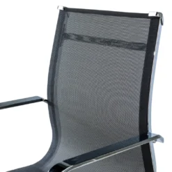 Sillón confidente de oficina Croma, red transpirable