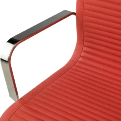 Sillón confidente de oficina Croma, estructura patín