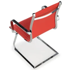 Sillón confidente de oficina Croma, estructura patín