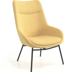 Sillón de Espera Capri, respaldo Alto, base 4 patas metal