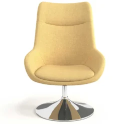 Sillón de Espera Capri, respaldo Alto, base giratoria metal