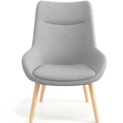 Sillón de Espera Capri, respaldo Alto, base 4 patas madera