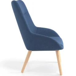 Sillón de Espera Capri, respaldo Alto, base 4 patas madera