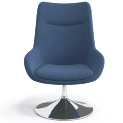 Sillón de Espera Capri, respaldo Alto, base giratoria metal