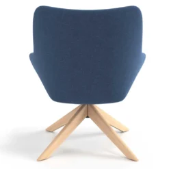 Sillón de Espera Capri, respaldo Medio, base giratoria madera