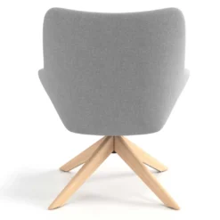 Sillón de Espera Capri, respaldo Medio, base giratoria madera