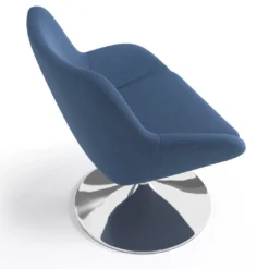 Sillón de Espera Capri, respaldo Medio, base 4 patas madera