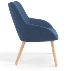 Sillón de Espera Capri, respaldo Medio, base 4 patas madera