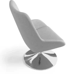 Sillón de Espera Capri, respaldo Medio, base giratoria madera