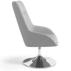 Sillón de Espera Capri, respaldo Medio, base giratoria madera