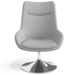 Sillón de Espera Capri, respaldo Medio, base giratoria madera