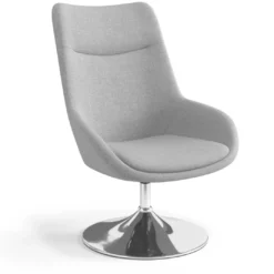 Sillón de Espera Capri, respaldo Medio, base giratoria madera