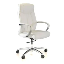 Sillón de oficina Bahía respaldo bajo Piel natural