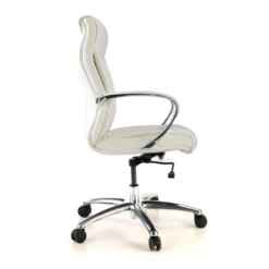 Sillón de oficina Bahía respaldo bajo Piel natural