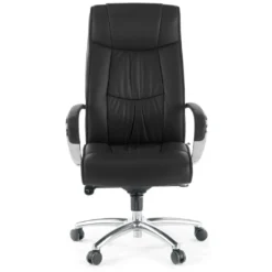 Sillón de oficina Bahia ecopiel, brazos de aluminio